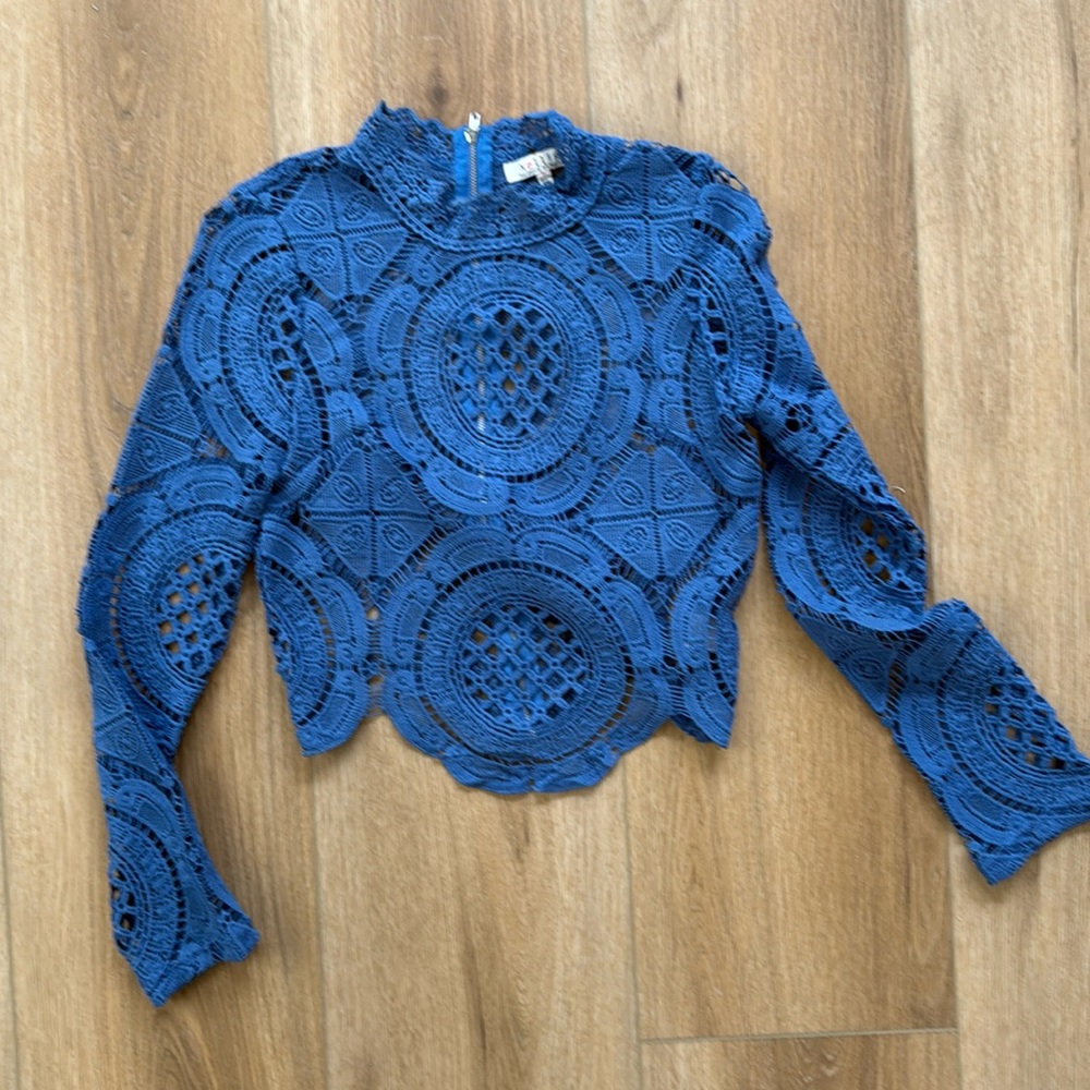 Crochet High Neck Top